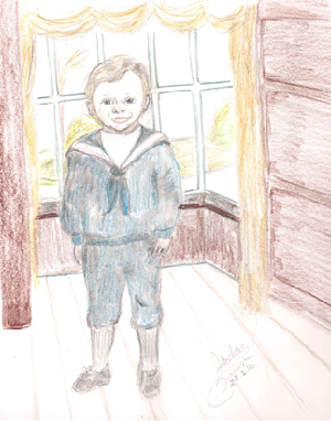 Drawing of the little spirit boy