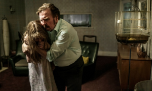 Timothy Spall looks nothing like Maurice in this scene from the drama; good actor though! 
